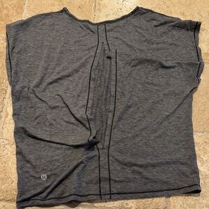 lululemon athletica Charcoal Short Sleeve Top